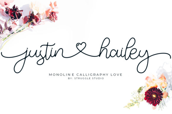 Justin Hailey Font Poster 1