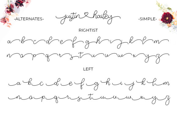 Justin Hailey Font Poster 6