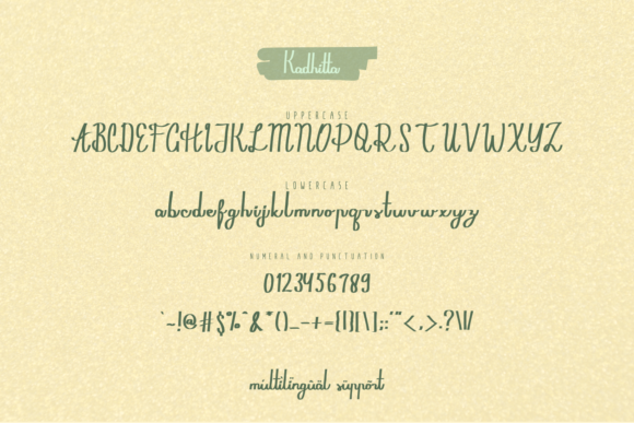 Kadhitta Font Poster 6