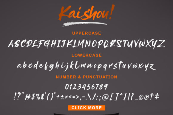 Kaishou! Font Poster 10