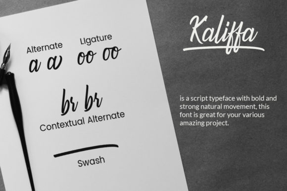 Kaliffa Font Poster 2