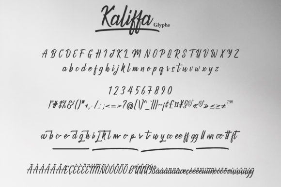 Kaliffa Font Poster 3