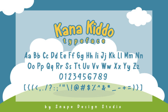 Kana Kiddo Font Poster 2