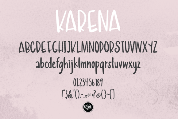 Karena Font Poster 3