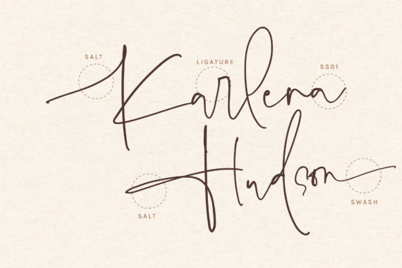 Karlena Hudson Font Poster 12