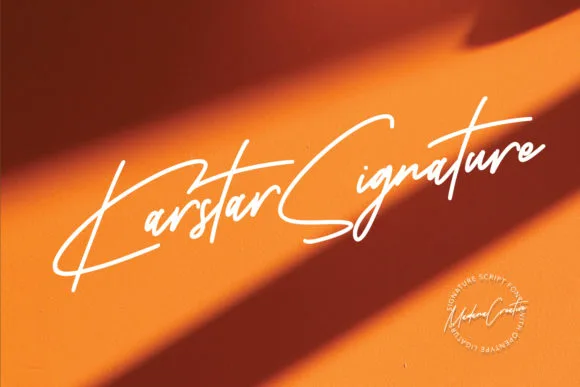 Karstar Signature Font Karstar Signature Font Poster 1