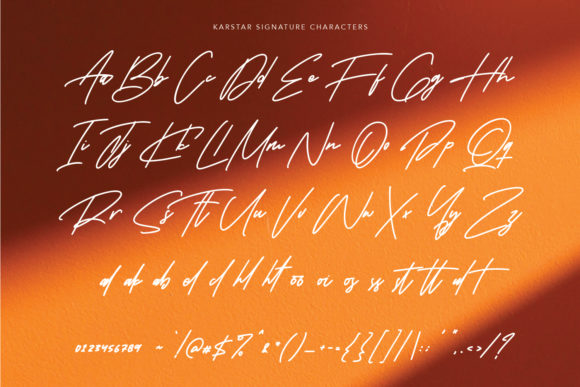 Karstar Signature Font Poster 10