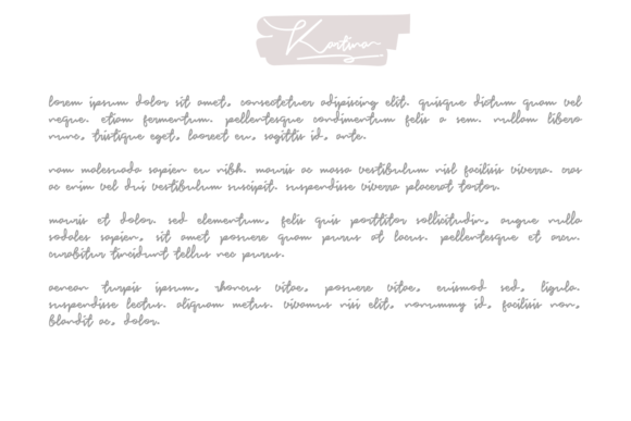 Kartina Font Poster 11