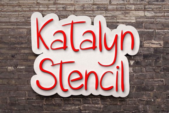 Katalyn Stencil Font