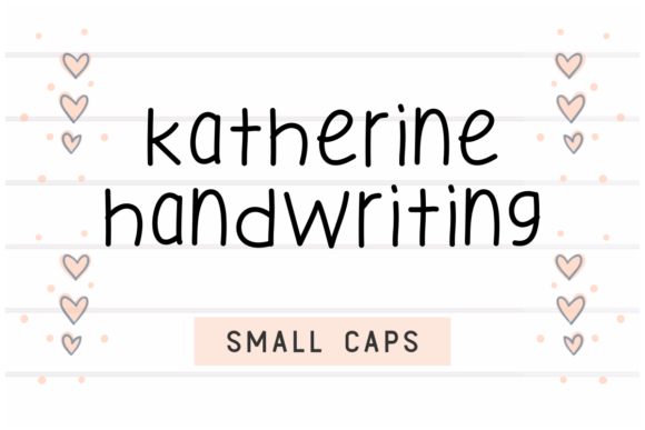Katherine Handwriting Font Poster 1