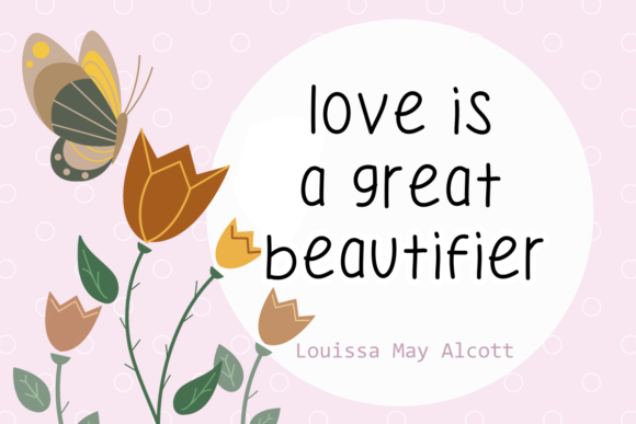 Katherine Handwriting Font Poster 5