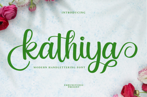 Kathiya  Font Poster 1