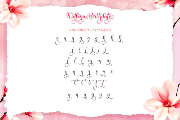 Katlina Birthdate Font Poster 11