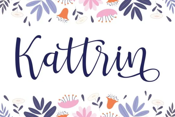 Kattrin Font Kattrin Font Poster 1