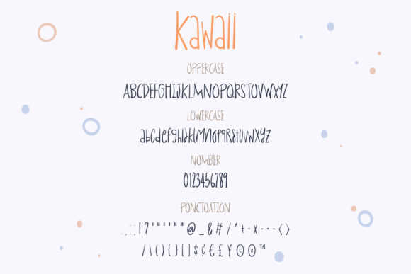 Kawaii Font Poster 3