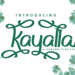 Kayalla Font Poster 1