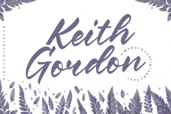 Keith Gordon Font Poster 1