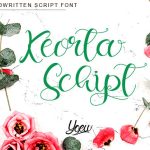 Keorta Script Font Poster 1