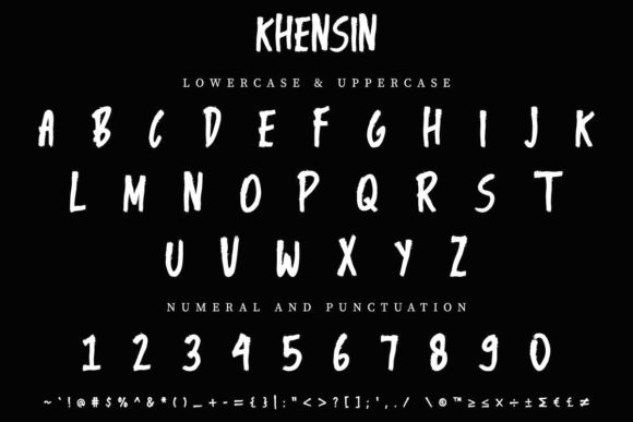 Khensin Font Poster 5
