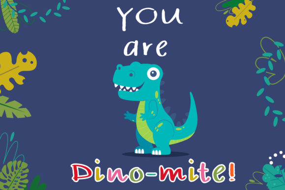 Kid Dinosaur Font Poster 2