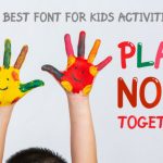 Kids Balloon Font Poster 2