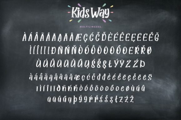 Kids Way Font Poster 8