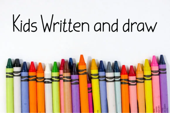 Kids Written Font Poster 1
