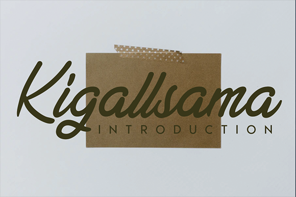 Kigallsama Font Poster 1