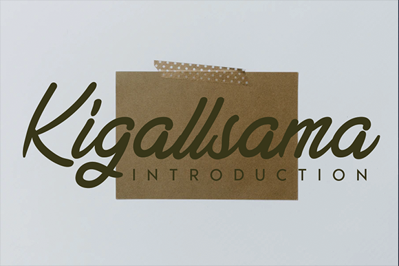 Kigallsama Font Kigallsama Font Poster 1