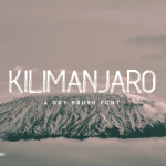 Kilimanjaro Font Poster 1