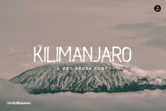 Kilimanjaro Font Poster 1