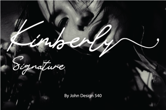 Kimberly Signature Font Kimberly Signature Font Poster 1