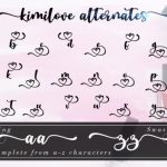 Kimilove Font Poster 12