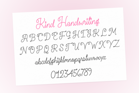 Kind Handwriting Font Poster 2