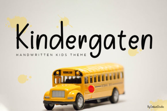 Kindergarten Font Poster 1