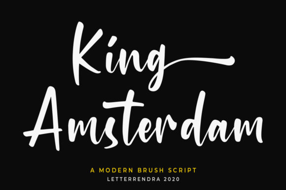 King Amsterdam Font Poster 1