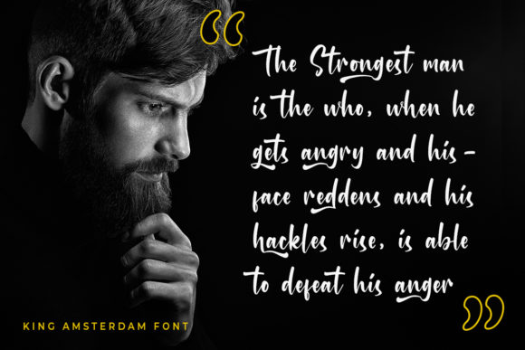 King Amsterdam Font Poster 2