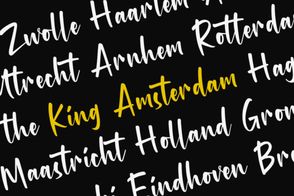 King Amsterdam Font Poster 4