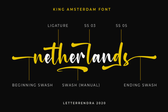 King Amsterdam Font Poster 5
