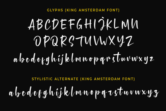 King Amsterdam Font Poster 6
