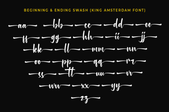King Amsterdam Font Poster 7