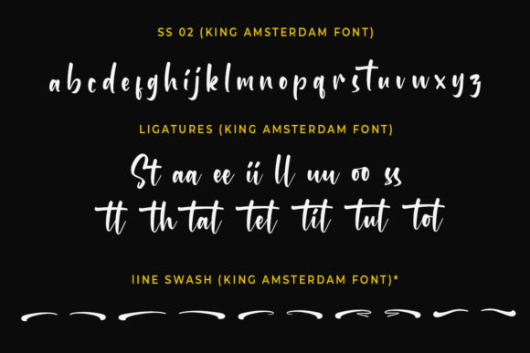 King Amsterdam Font Poster 8