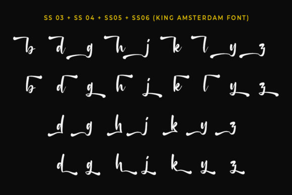 King Amsterdam Font Poster 9
