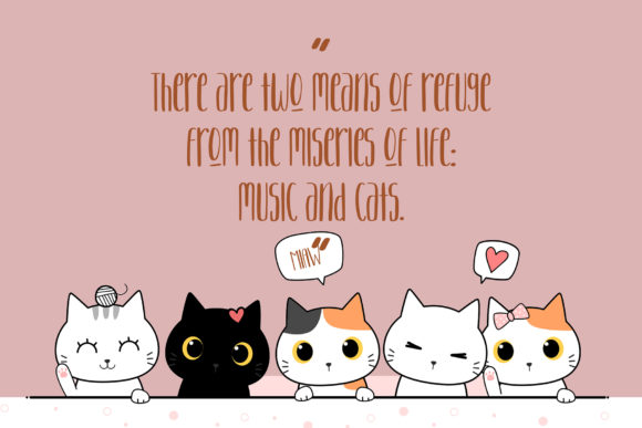 Kitten Lover Font Poster 6
