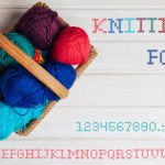 Knitting Font Poster 1