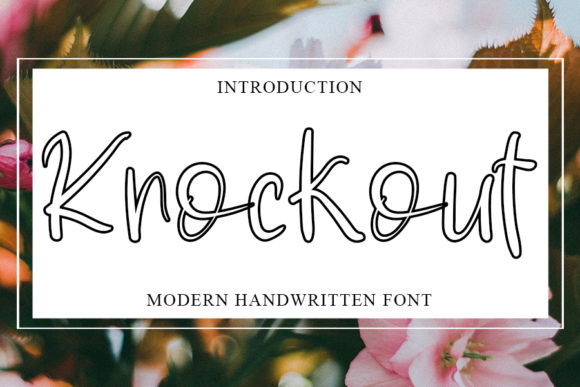 Knockout Font Poster 1