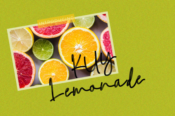 Kuy Lemonade Font Poster 1