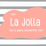 La Jolla Font Poster 1