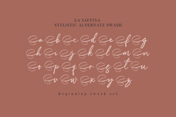 La Saffina Font Poster 13