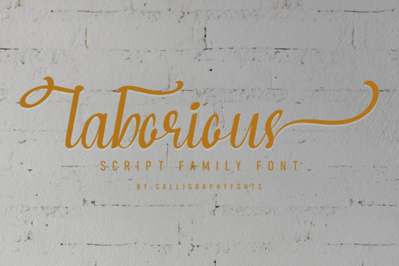 Laborious Font Poster 2